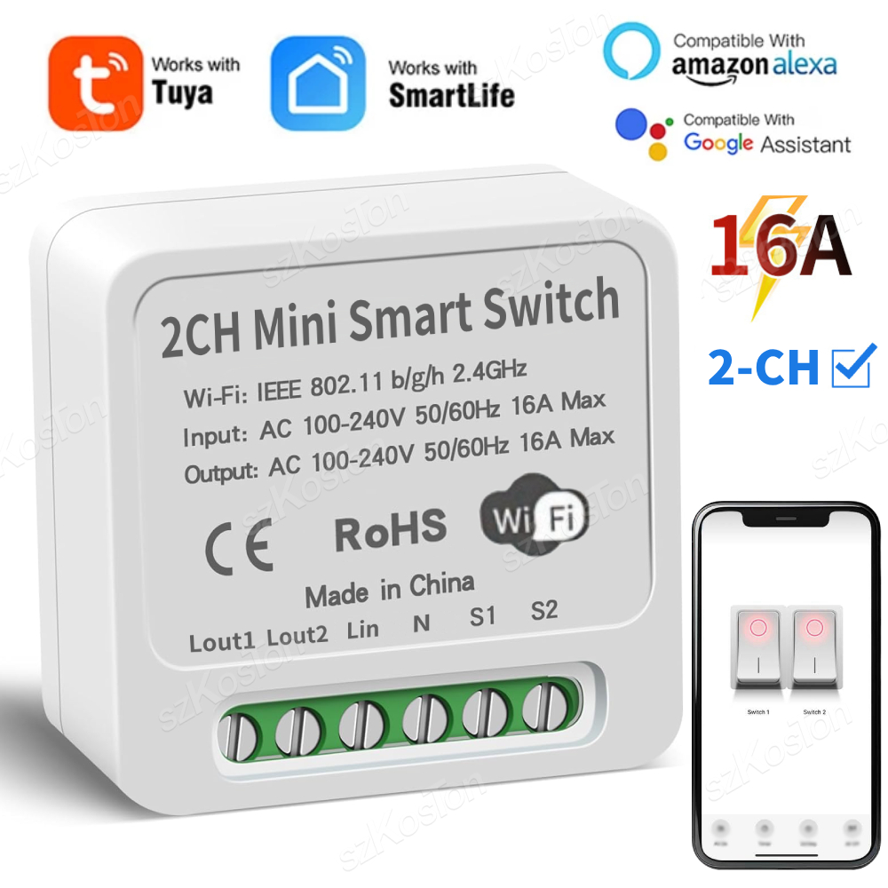 Smart Relay Tuya - Módulo de interruptor inteligente WiFi Tuya