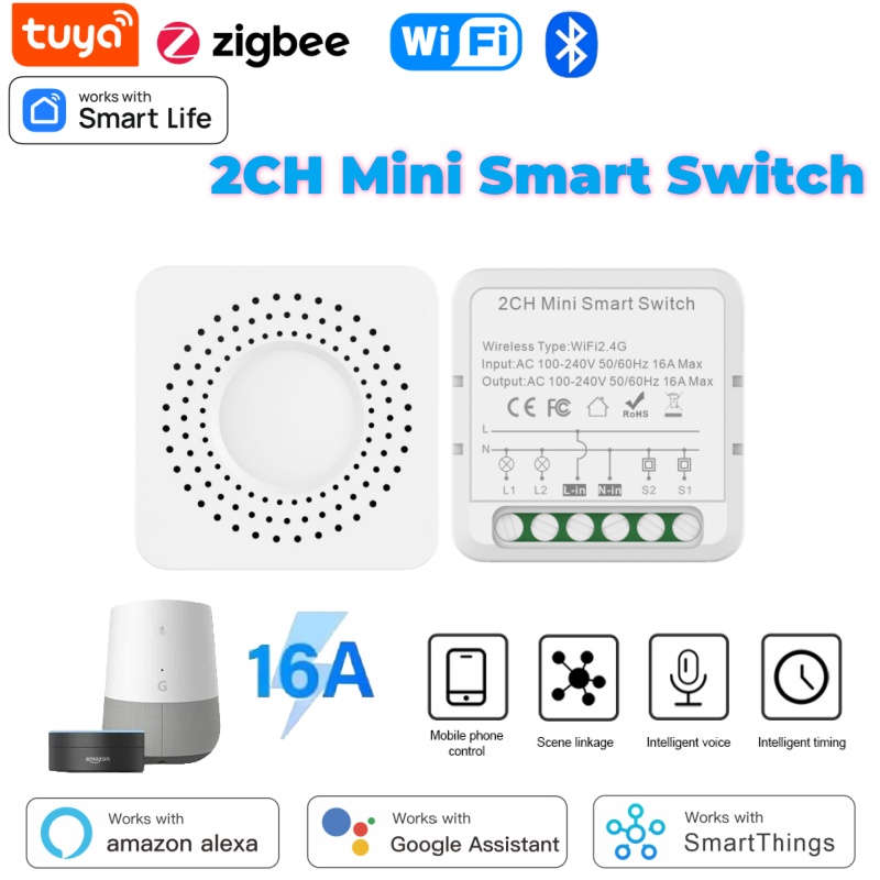 Home Assistant Tuya - Interruptor Inteligente Mini Tuya WiFi de