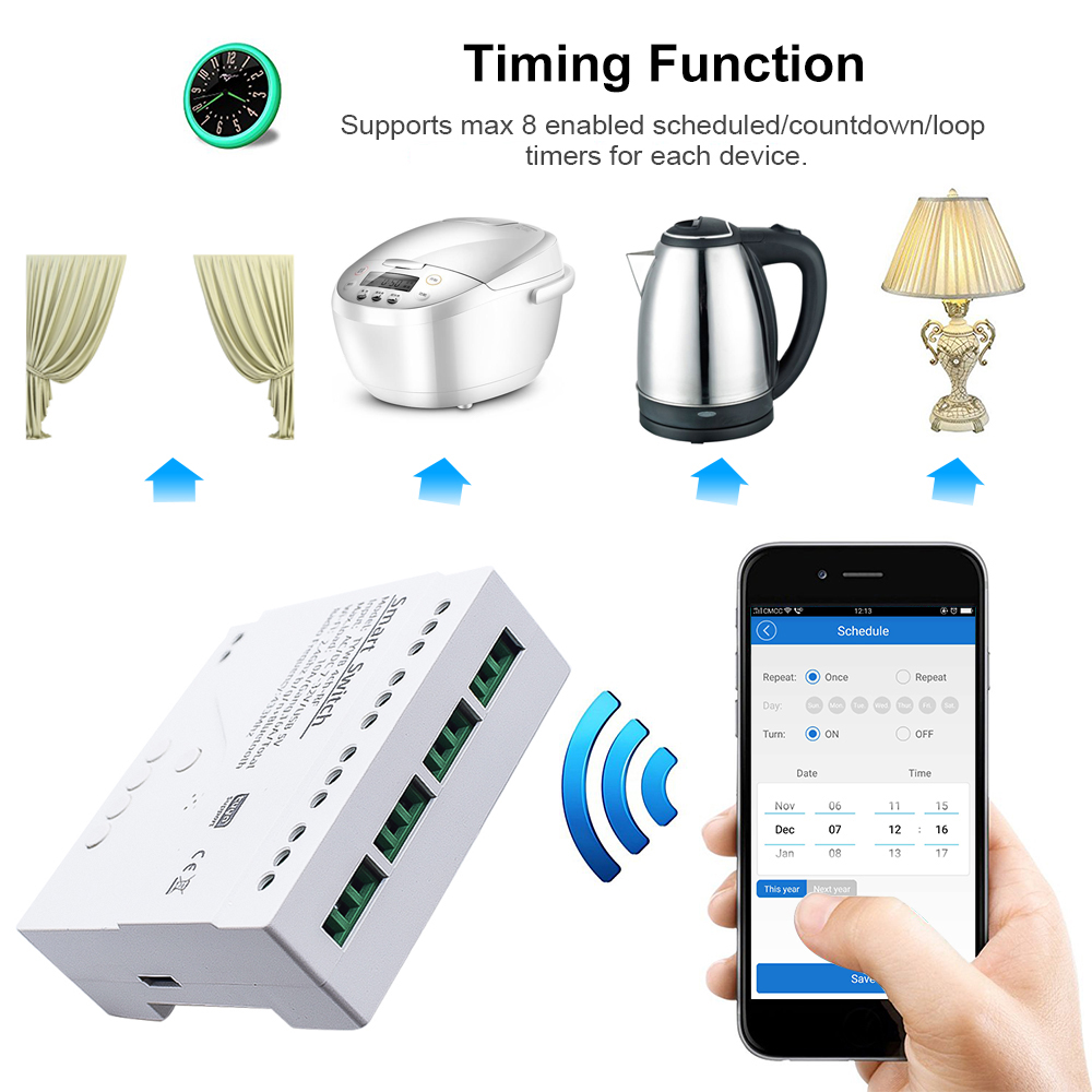 Interruptor de Luz Inteligente - Tuya 4 Channel reseña y precio
