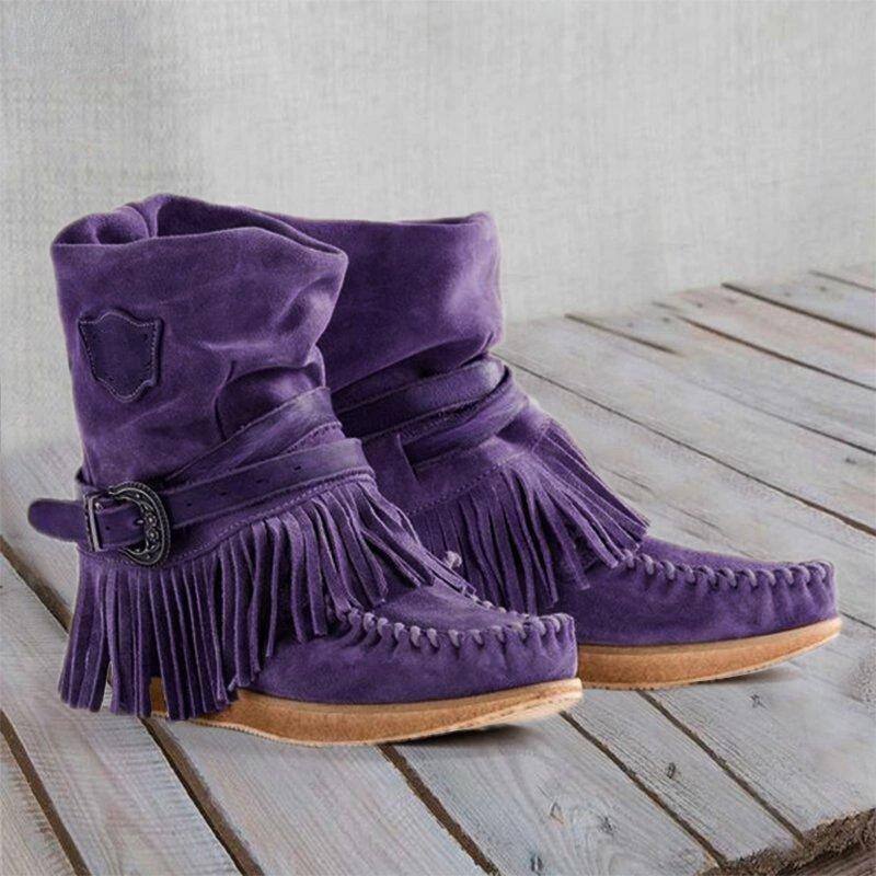 Botas Retro con borlas para mu - Tasmota reseña y precio