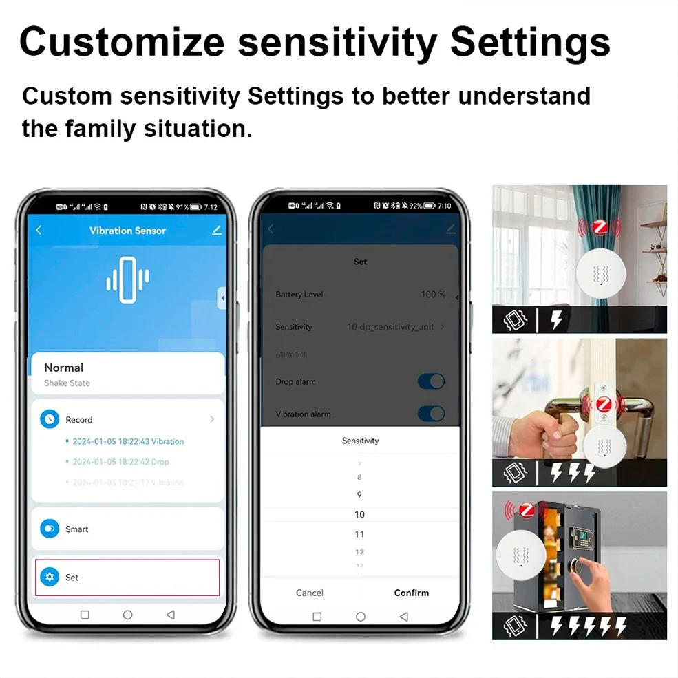 Sensor Inteligente de Vibració - Home Assistant Tuya reseña y precio