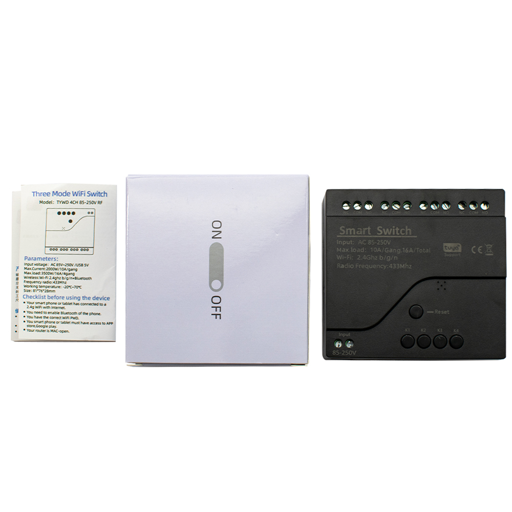 Módulo de interruptor de Contr - Tuya 4 Channel reseña y precio