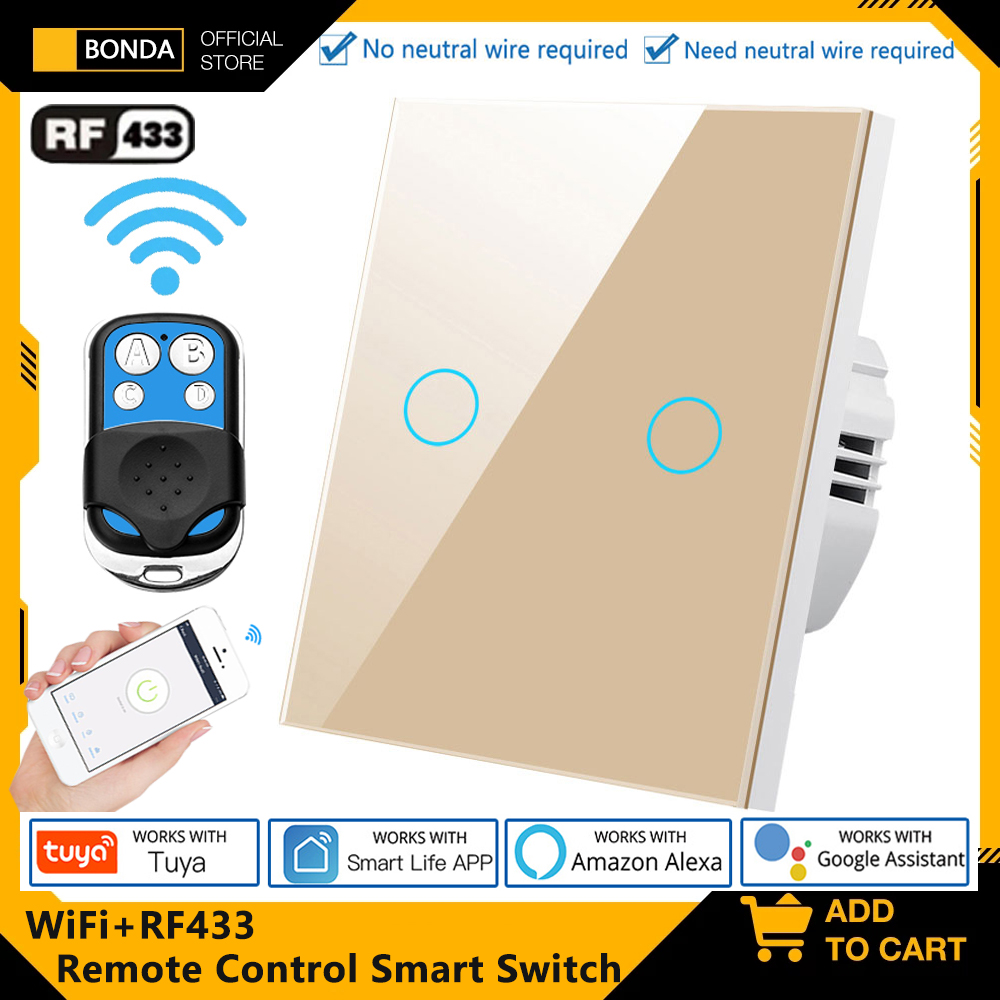 Tuya EU WiFi + RF433 interrupt - Smart Relay Tuya reseña y precio