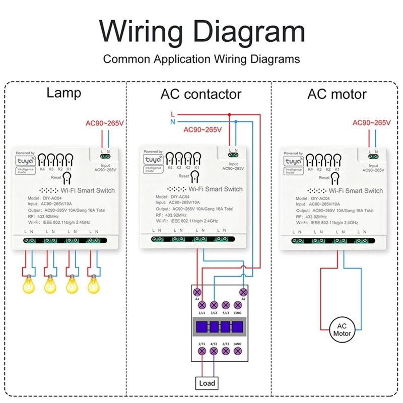 Interruptor de Relé Wifi para  - Tuya 4 Channel reseña y precio